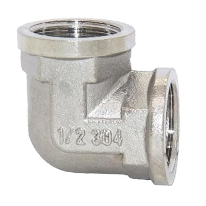 5x1/2'' Stainless Steel Female Thread Pipe Fitting Coupling Connector #2| Plumbing Pipe Fittings | Universal Fitting