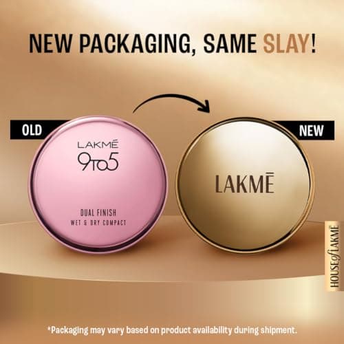Lakme 9 to 5 Primer with Matte Powder Foundation Compact, Rose Silk, 9g 2