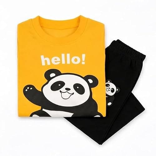 NEW BEGINNING Kids Clothes for Boys | Cotton Printed Full Sleeves Sweatshirt & Shorts Kids Dress Boy | Summer Wear Stylish Casual Baby Boy Dress 1-5 Year (Yellow+Black, 3-4 Years (24)) 2
