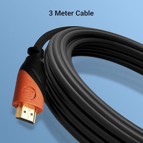 Zebronics HDMI 2.0 Cable with ARC, 4K@60Hz UHD, 3 Meter, 18 Gbps High Speed Data Transmission, Supports 3D, ARC, CEC, 32 Audio Channels, Male-to-Male (HAA3020A) 3