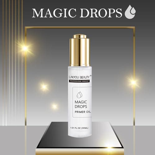 Lakyou Beauty Magic Drop Primer Oil | Lightweight Hydrating Face Primer Oil | Long-Lasting Makeup Base | Glow Finish for All Skin Types | 30ml 2
