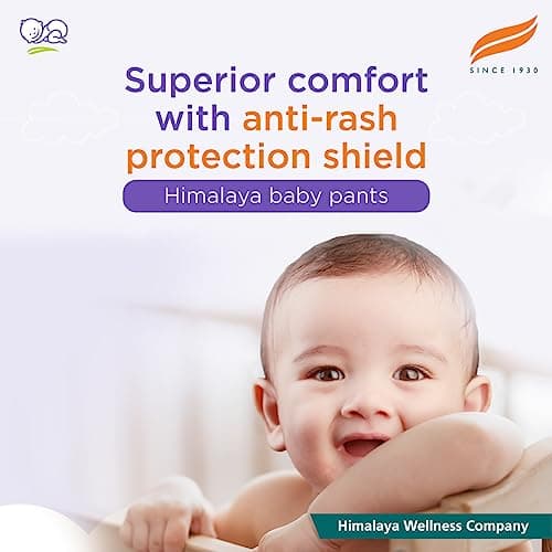 Himalaya Total Care Baby Pants Diapers, Medium (7- 12 kg), 54 Count, With Anti-Rash Shield, Rapid Absorption, Superior Comfort, Clinically tested 2