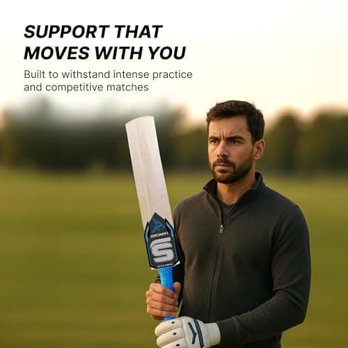 Strauss Launcher Cricket Bat | Kashmir Willow | Cricket Bat with Grip for Gully Cricket & Tournament Match | Standard Tennis Ball Bat for Cricket | Size: Short Handle (1150-1250 Grams) 4