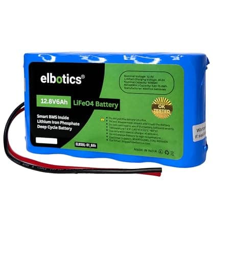 12.8V 6Ah (76.8Wh) LiFePO4 Lithium Iron Phosphate Battery with Smart BMS Solar Inverter Battery 2000+ Cycles 2 Year Warranty 2