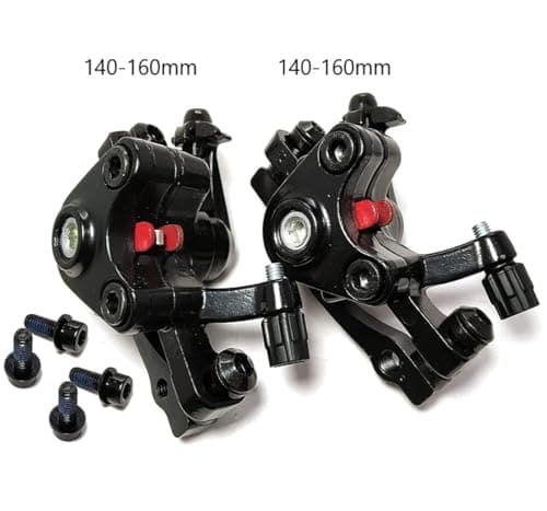 CYBIC Bicycle Disc Brake Caliper Set of 2 Front with Brake Pads Durable Alloy Construction Smooth Performance Easy Installation Universal Fit for Mountain and Road Bikes Black 4