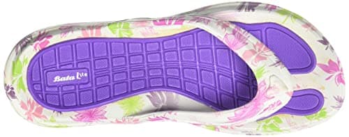 Bata Hawaii Women's Purple Flip Flops - 5 UK (5719106) 6