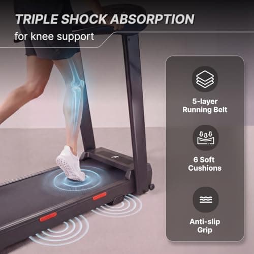 FITKIT by Cult Jogging Treadmill BLDC 4.5HP Peak | 120Kg Max Weight Capacity | 3-Level Incline | LED Display with Tablet Holder |12km/hr Speed | for Home Gym Equipment 4
