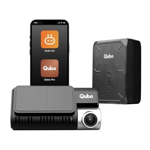 Qubo Dashcam Pro 3K + Qubo Wireless GPS Tracker| Sony STARVIS 2-5MP UHD Front (140°), 2MP FHD Rear, NightPulse Vision| GPS Tracker with Free 4G SIM & 1-Year Recharge, Voice Monitor & Geo-Fence Alerts