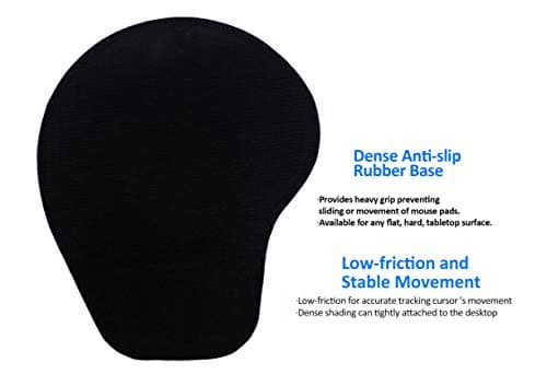 Saco Pro Gaming Mousepad, Water Resistant Material Mouse Mat Pad, Stitched Edges Non Slip Rubber Mats Ergonomic Pads Compressed PU Non Skid and Non Gel Technology for Long Life - Mango Shape Green 3