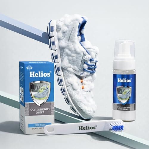 Helios Sneaker Cleaning Kit with Brush | Sports Shoe Cleaner Foam | Easy Foam Cleaner for White Shoes, Sneakers & Casual Footwear | Dirt & Stain Remover 2