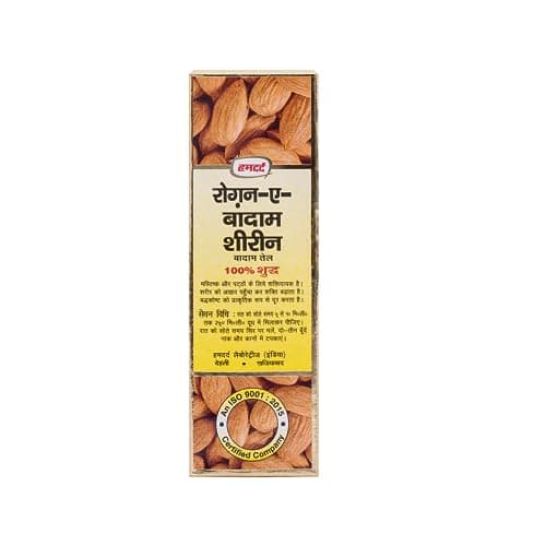 Hamdard Raughan-E-Badam Shireen Sweet Almond Oil, 50ml, Pack of 1 5