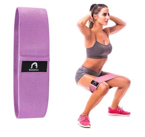 Bodylastics Resistance Hip Loop Bands 25-35lbs Resistance Bands for Legs, Butt, Thighs & Glutes Exercises, Anti-Slip Fabric Workout Bands for Men/Women