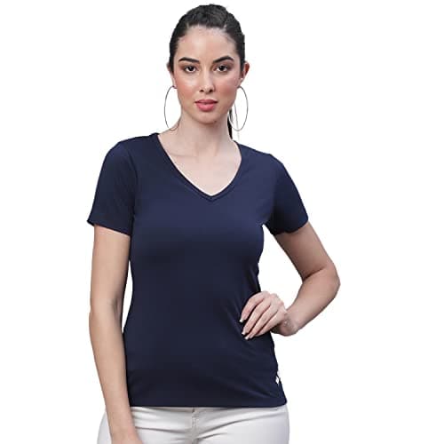 Rute Women & Girls Home wear, Sports wear,Gym wear, Summer wear 100% Cotton Half Sleeves in Colour Dark Blue (TEE-2680DBL-XXL)