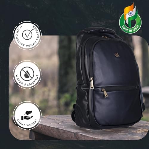 Wild Adventure Spacious/Large multi Compartment Laptop Backpack | College Bag, Travel Bag for Men Women Boys & Girls | Black | 33 L Capacity (Black) 4