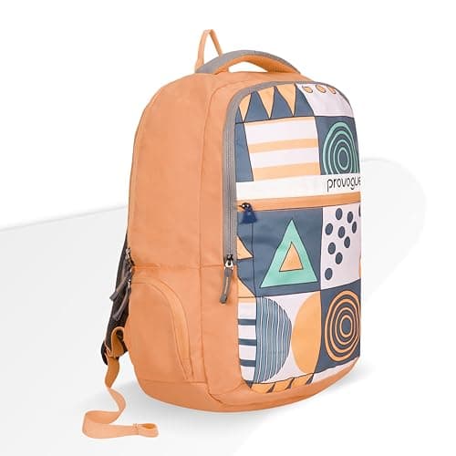 Provogue Blaze Laptop Backpack 35L with 2 spacious compartments and Rain Cover - School Bag for Girls | Girls School Bag, College Backpack for Women and Men with Laptop compartment | Orange 2
