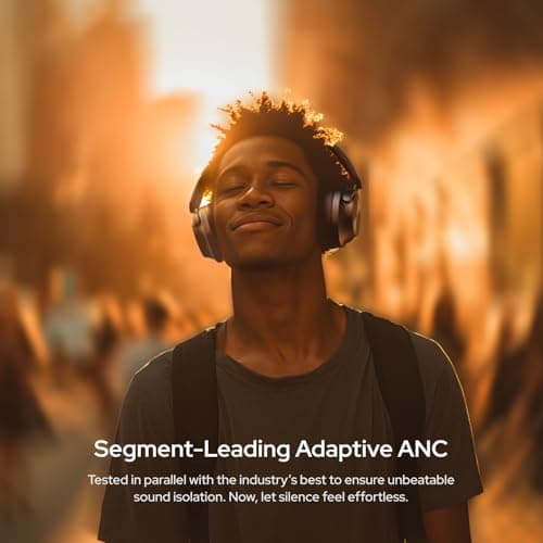 Noise Master Buds Max, Sound by Bose Wireless Over-Ear Headphones, Adaptive ANC, LHDC 5.0, Immersive Spatial Audio,Upto 60H Playtime, Fast Pairing, Wear Detection(Titanium) 4