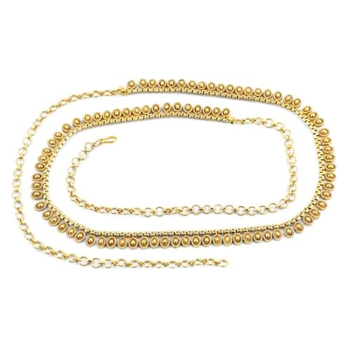 Rubans Gold Plated Traditional Motif Kamarbandh Waist Belt Gift for Women and Girls Bridal Festive Ethnic Jewellery