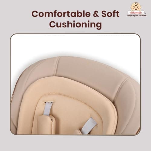 Infantso SWINI (5-in-1) Multifunctional Baby High Chair with Swing for Baby, Adjustable Height, Dual Tray, Reclinable Backrest & Footrest | Baby Feeding Chair for 6 Months - 5 Years Kids, Portable & F 2