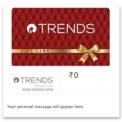Reliance Trends | Flat 3% off | E-Gift Card | Instant Delivery | Valid for in-store purchases | 1 year Validity