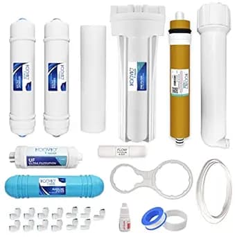 Konvio Neer RO Maintaining Service Kit For All Type Of Water Purifier and Filter (Inline Cartridge + High TDS Membrane + UF + Alkaline 8" + Pre Filter Set)