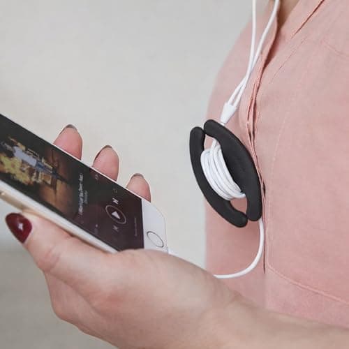 MX Cord Wrap Organizer 3 Pack – Small, Medium & Large Cable Holders, Desk Cable Management Cable Organizer for Chargers, Earbuds, USB Cables, Laptop Power Cords, Travel & Desk Cord Management 4