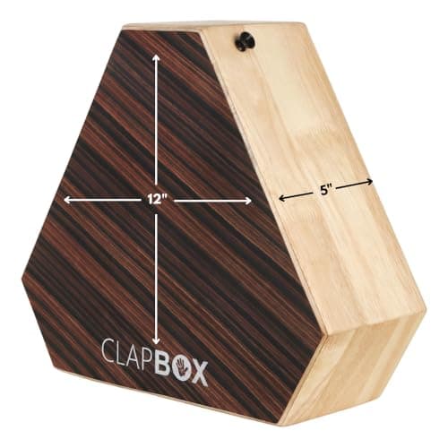 Clapbox Travel Cajon (2-sided), Snare, Bongo - Rubber wood with Carry Bag 3