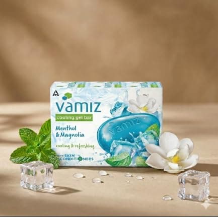 Fiama Cooling Gel Bar Soap Menthol & Magnolia, Cooling and Refreshing Bath Soap with Skin Conditioners, Long-Lasting Freshness, Hydrating Gel Formula for Men & Women. (Pack Of 3, 375g) 4