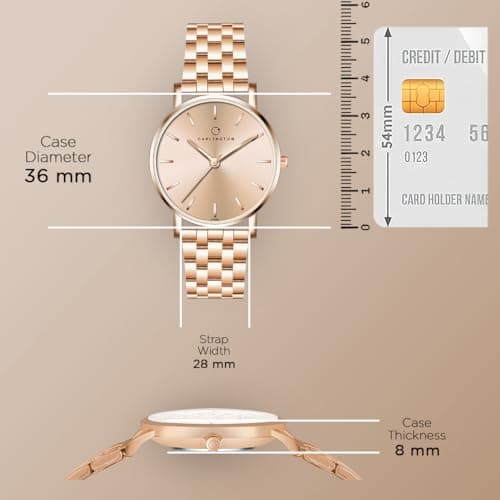 Carlington Iconic Analog Watches for Women with Premium Stainless Steel Strap - CT 2035 3