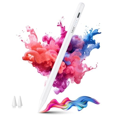 Tukzer Upgraded 2nd Gen Stylus Pen iPad Pencil, High Precision Tilt Sensor, Palm Rejection LED Indicator,TypeC Charging for iPad 2018-2024(6/7/8/9/10) Air(3/4/5) Pro11(1/2/3/4) Pro12.9 (3/4/5/6)White