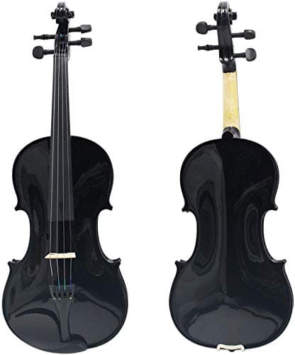 Kadence V001D-C Vivaldi Violin | 4/4 Full Size with Basswood Body & Brazilwood Bow | Includes Lightweight Hard Case, Bow, Rosin, Tuner & Learning Course | Black 2
