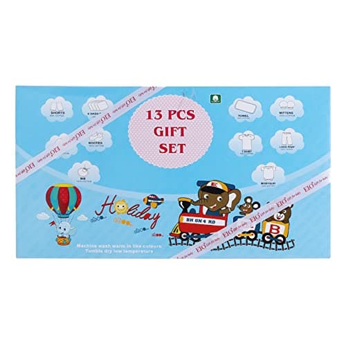 EIO Baby's Cotton Printed New Born Baby Clothing Gift Set -13 Pieces (Orange) 2