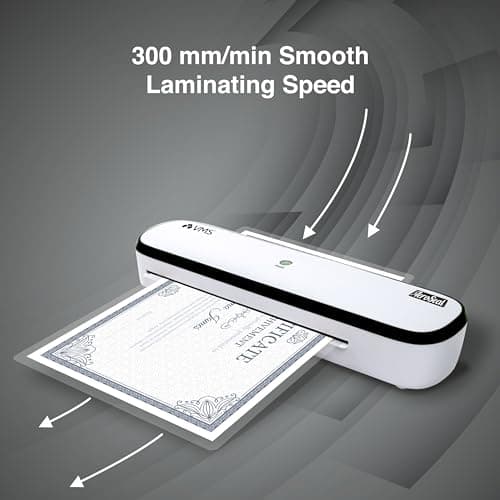 VMS AeroSeal A4 Hot & Cold Lamination Machine | 2 Roller System for a Professional Finish at Home, Office & School | Quick 3-5Min Warm-Up | Fits Upto 9 Inch Wide Pages (1 Year Offsite Warranty) 4