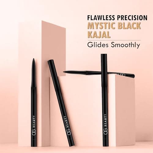 OG BEAUTY Mystic Black Kajal | Waterproof & Smudge-Proof | Intense Long-Lasting Eye Liner | Enriched with Vitamin E & Castor Oil 4