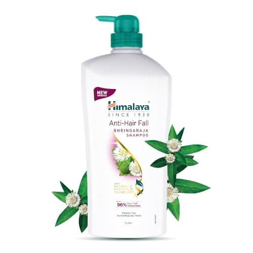 Himalaya Anti-Hair Fall Bhringaraja Shampoo, Reduces Hair Fall, Makes Hair Healthy, With Bhringaraja & Palasha,for men and women, 1000ml