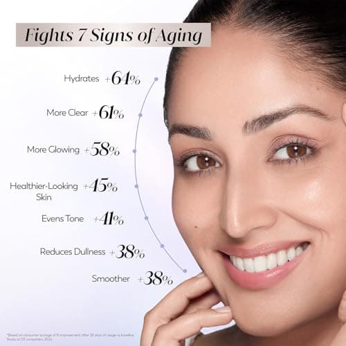 Olay 7in1 Ultra-light Face Serum | Niacinamide, Vitamin C, Collagen Peptides | Fights 7 Issues for Smooth & Glowing Skin | Normal to Oily Skin | Dermatologically Tested | Non Comedogenic | 30ml 5