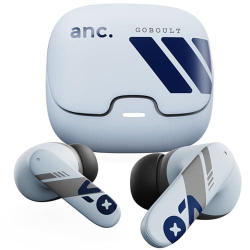 GOBOULT Z40 Pro v2.0 in Ear Earbuds with 100H Playtime, Amp App Support, Active Noise Cancellation, Quad Mic ENC, Dual Device Pairing, 13mm Driver, Bluetooth 5.4 Wireless (Cloud Blue)