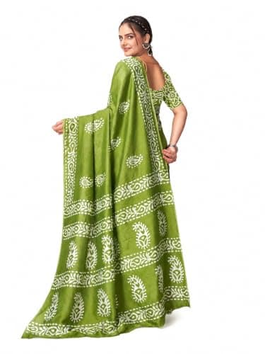 Women’s Printed Saree with Blouse Piece, Lightweight Ethnic Wear, Traditional and Festive Indian Outfit, Soft Fabric, Elegant Daily Wear Saree 2