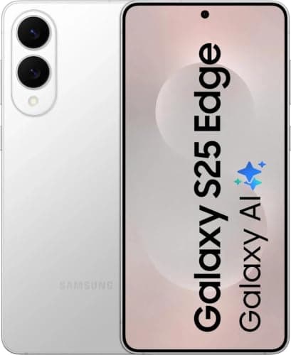 Samsung Galaxy S25 Edge 5G (Titanium Silver, 12GB RAM, 256GB Storage) | Snapdragon 8 Elite for Galaxy Processor | 200MP + 12MP Dual Rear Camera | 12MP Front Camera | 3900mAh Battery | AI 5G Smartphone