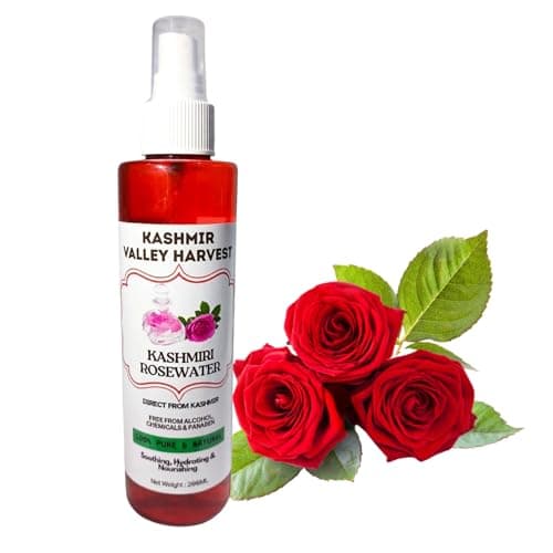 Kashmir Valley Harvest Kashmiri Rosewater (Toner) - 400ml | Facial Tonic Mist | Hydrating Daily Toner | For Glowing Skin | Hydrates Plumps & Minimizes Open Pores | Suitable for All Skin Types | Chemic
