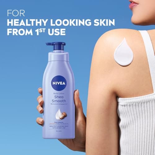 NIVEA Shea Smooth 400ml Body Lotion | 72 H Moisturization | With Deep Moisture Serum & Shea Butter | Non Greasy & Healthy Looking Skin 5