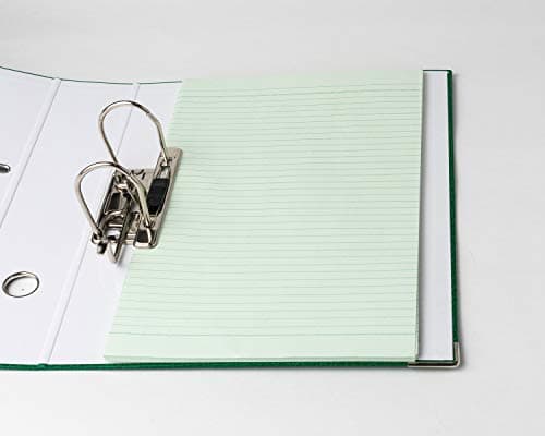 Mahavir Premium – 2D Lever Arch File – Foolscap Size (216mm x 343mm) (8.5inch x 13.5inch) – 70mm(2.75 inch) Nickel Plated Clip – Vinyl Coated Cover Material & Rado Lock – Pack of 2 – (Orange + Green) 4