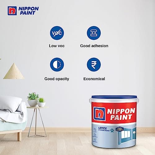 Nippon Paint Acrylic Latex Interior Primer (1 L, White) 2
