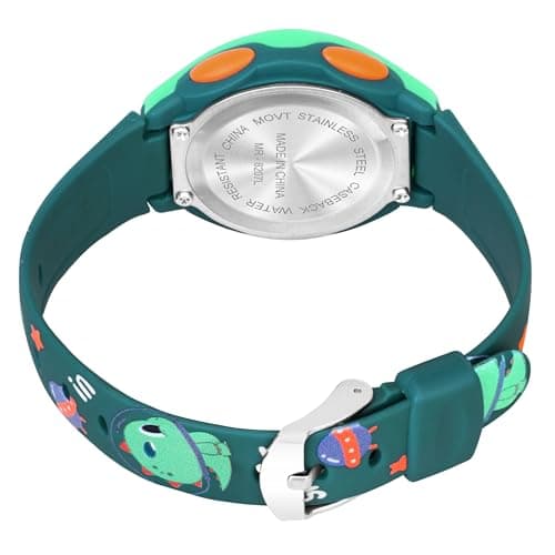 KIDSUN Dark Green Kids Digital Watch: Multi-Function, Water Resistant, LED Display, Perfect for Boys & Girls, One Size, Ideal Gift for Children 4