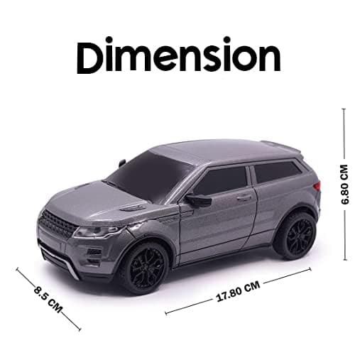 Wembley High Speed Mini 1:24 Scale USB Rechargeable Remote Control Car Ideal for Kids (Grey & Black) 3