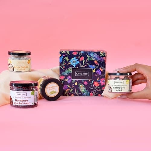 Tummy Pops Flavour Carnival Food Gift Hamper | Chatpata Amla, Bombay Paan, Aam Papad, Rajasthani Saunf | Indian Snacks & Mouth Freshner 3