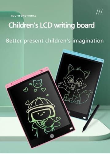 NOTYEX LCD Colourful Drawing Writing Tablet for Kids Writing pad for Study, Slate Board, 8.5 inch /12 inch E-Note Pad, Handwriting Birthday Gifts for Boys, Girls & Kids (Pack 4 (12 Inch)) 4