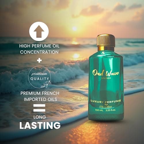 MissBliss Oud Wave Eau de Parfum 100ml – Long Lasting Unisex Fragrance #0xB7# Fresh, Invigorating Scent with Marine, Citrus, Oud & Musk Notes | EDP for Gift 2