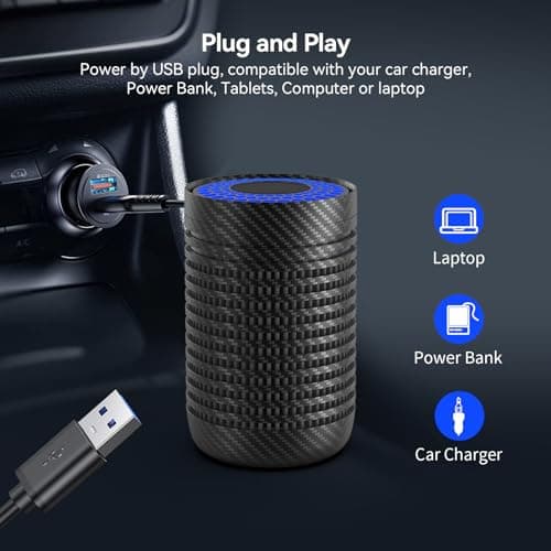 Mini Air Purifier For Bedroom, Small Room Air Purifiers For Home, Portable Air Purifier For Pets Allergies, Desk Air Purifier For Office, Baby Air Purifier For Nursery, Blue Pure Mini Max 4