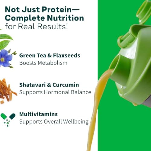 OZiva Protein & Herbs for Women, Chocolate, 16 Servings, 0g added Sugar 4