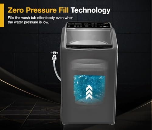 Whirlpool 8 kg Magic Clean 5 Star Fully Automatic Top Load Washing Machine Grey (MAGIC CLEAN ELT 8.0 GREY 10YMW, Hard Water Wash) 5